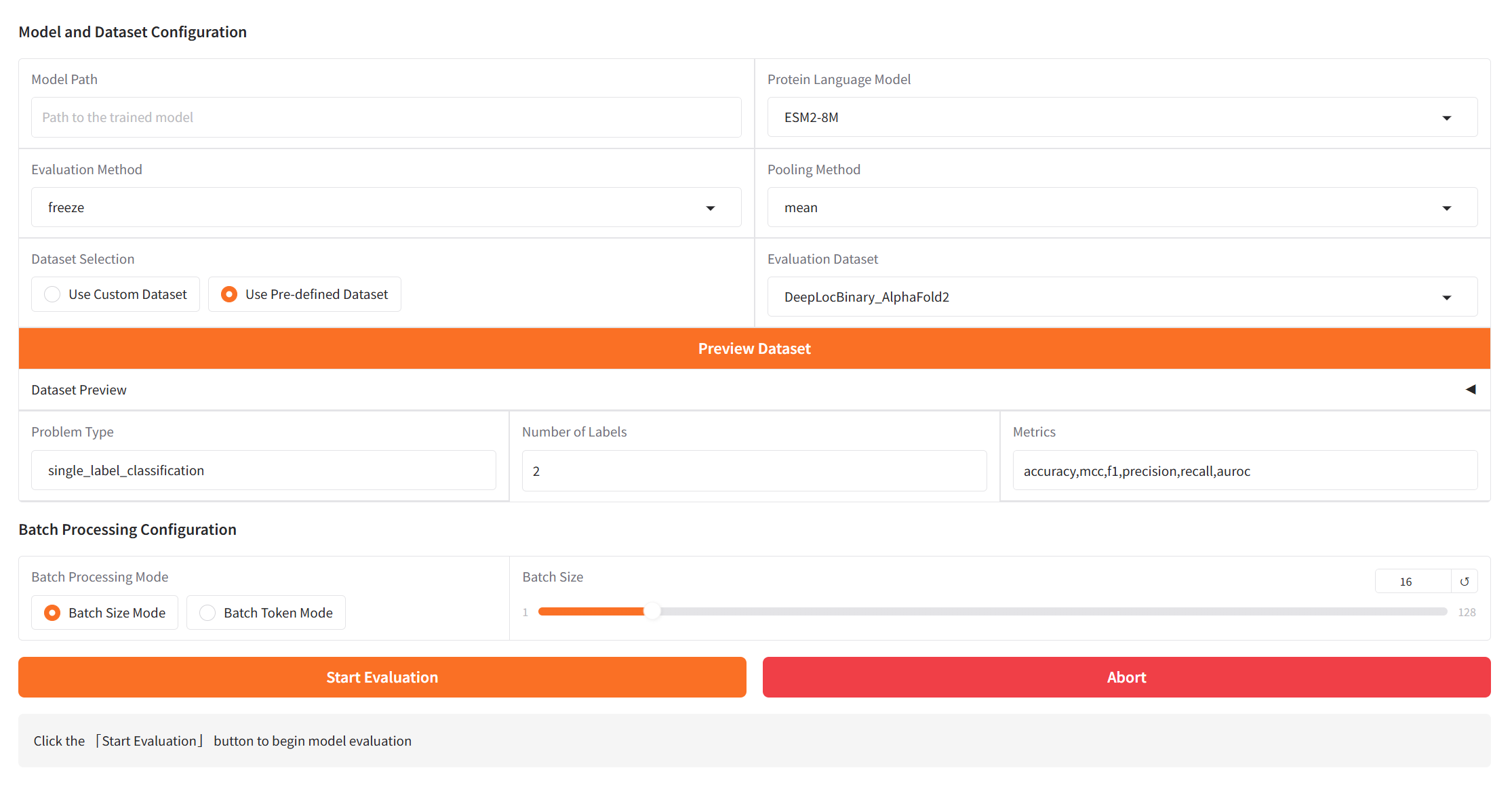 Model_Dataset_Config